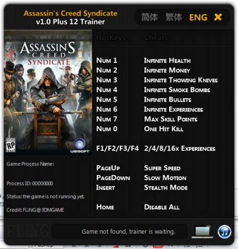 assassin's creed syndicate trainer fling